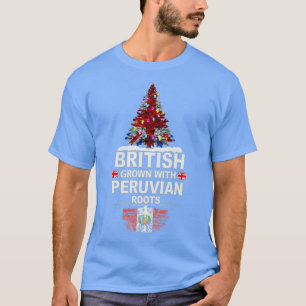 Camiseta Inglês cresceu com raízes peruanas presentes para