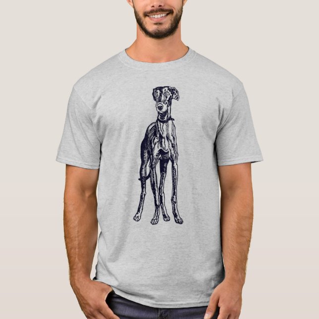 Camiseta Inglês de Raça Greyhound (Frente)