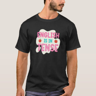 Camiseta Inglês Está Em Tense Professor De Inglês Gramátic