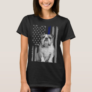 Camiseta INGLÊS - FLAG American Thin Blue Line EUA