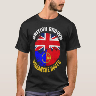 Camiseta Inglês Grown Comanche Roots Vintage Flagres para H