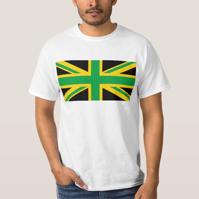 Camiseta Inglês - Jamaican Union Jack (Frente)