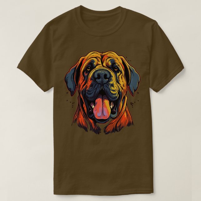 Camiseta Inglês Mastiff Smiling (Frente do Design)