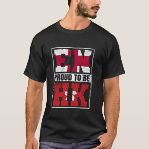 Camiseta Inglês orgulhoso Hong Kong Mix England e Hong Kong