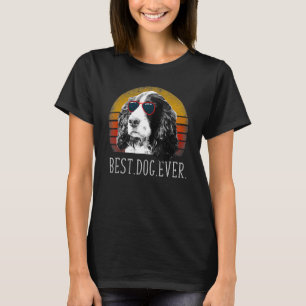 Camiseta Inglês Springer Espanhol Melhor Cachorro Alguma Ve