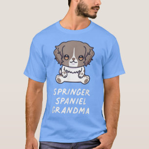 Camiseta Inglês Springer Spaniel Avó Kawaii Dog Lover