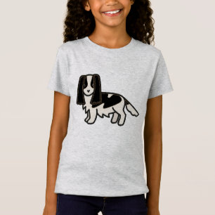 Camiseta Inglês Springer Spaniel Black and White Cartoon