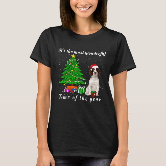 Camiseta Inglês Springer Spaniel Dog É O Mais Maravilhoso (Frente)