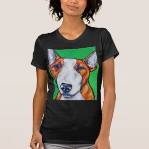 Camiseta Inglês vermelho/branco bull terrier