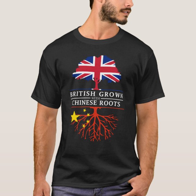Camiseta Ingleses crescidos com design de China   das (Frente)