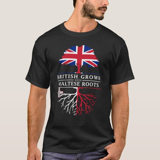 Camiseta Ingleses crescidos com design maltês   de Malta (Frente)