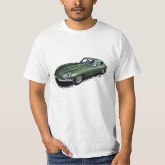 Camiseta Ingleses que competem o t-shirt verde do carro de