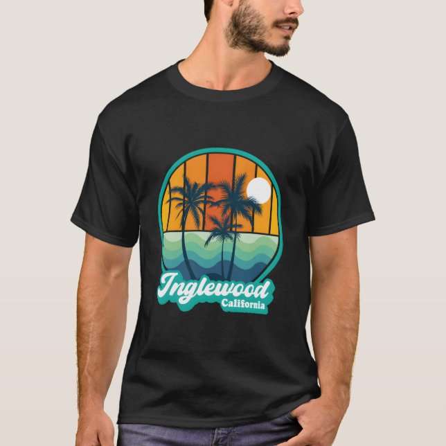 Camiseta Inglewood California Summer Vacation Beach (Frente)
