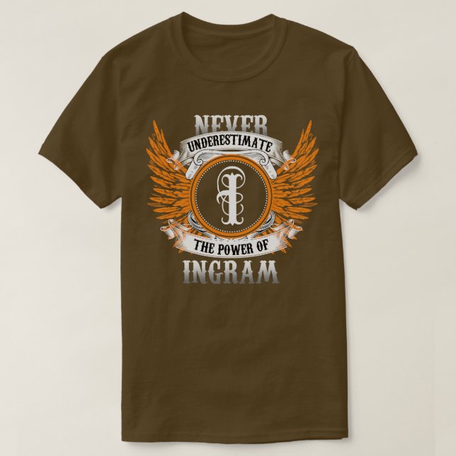 Camiseta Ingram Name Shirt Nunca Subestima O Poder De (Frente do Design)