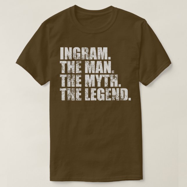 Camiseta IngramIngram Nome da família Ingram sobrenome Ingr (Frente do Design)