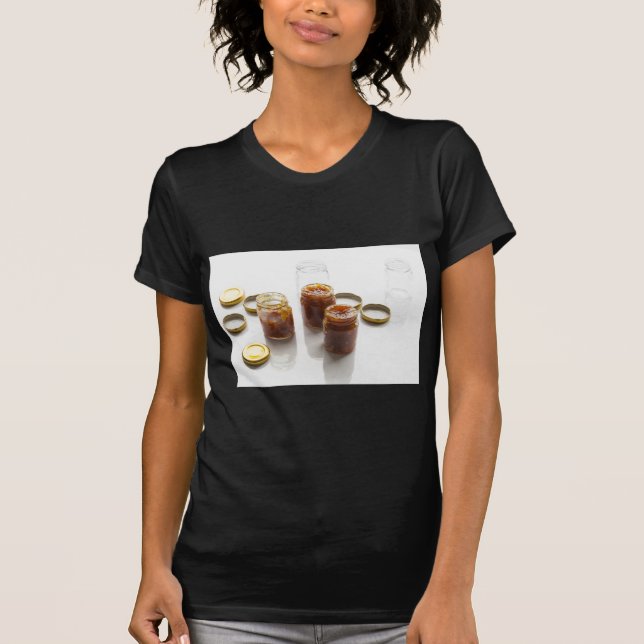 Camiseta Ingredientes e preparações à base de amendoim de a (Frente)