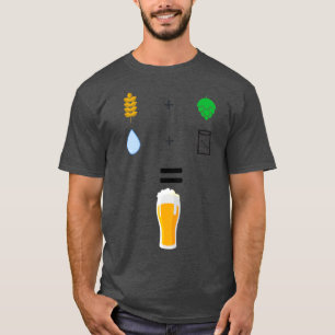 Camiseta Ingredientes para a produção de cerveja T