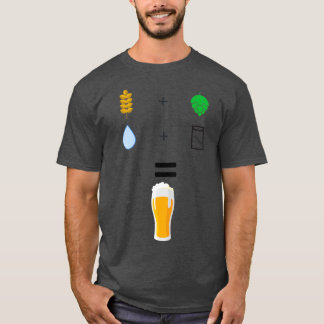Camiseta Ingredientes para a produção de cerveja T