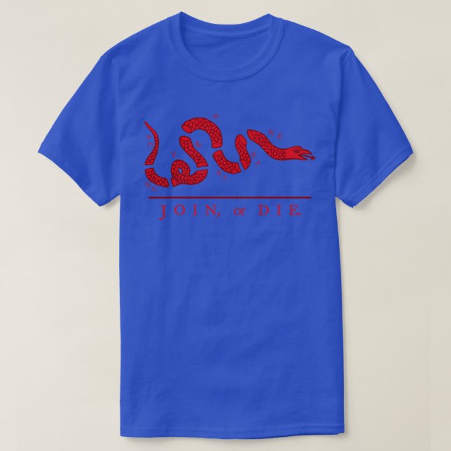 Camiseta Ingressar ou Morrer Versão Vermelha (Frente do Design)