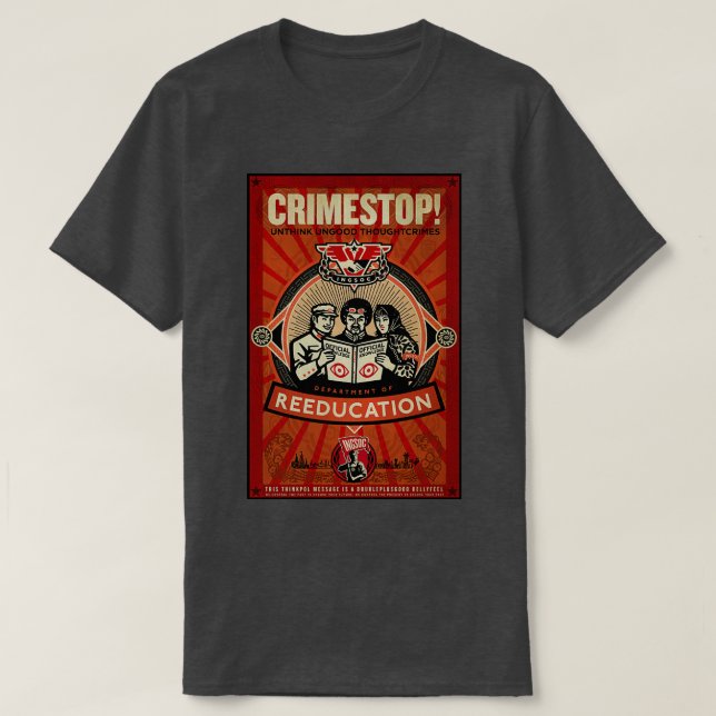Camiseta INGSOC 1984 Thoughtcrime (Frente do Design)