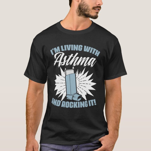 Camiseta Inhaler Respiratory I m Living With Asthma Allergy (Frente)