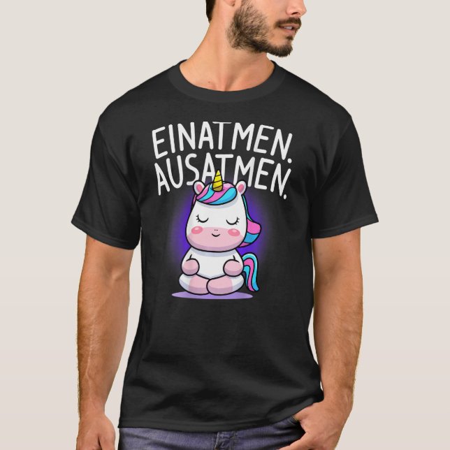 Camiseta inhaling exhalation unicorn (Frente)