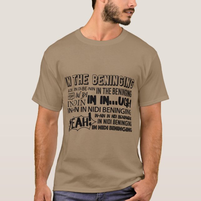 Camiseta INHE BENINGING BEGINNING amigos retro (Frente)