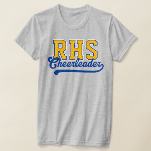 Camiseta Iniciais Personalizadas de 3 Letras para Cheerlead