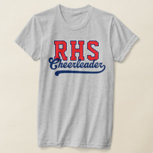 Camiseta Iniciais Personalizadas de 3 Letras para Cheerlead