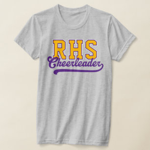 Camiseta Iniciais Personalizadas de 3 Letras para Cheerlead