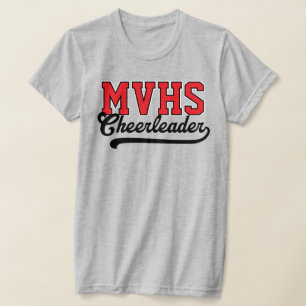 Camiseta Iniciais Personalizadas de 4 Letras para Cheerlead