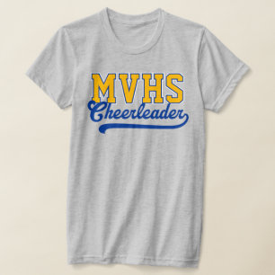 Camiseta Iniciais Personalizadas de 4 Letras para Cheerlead