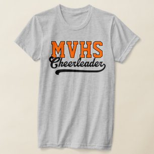Camiseta Iniciais Personalizadas de 4 Letras para Cheerlead