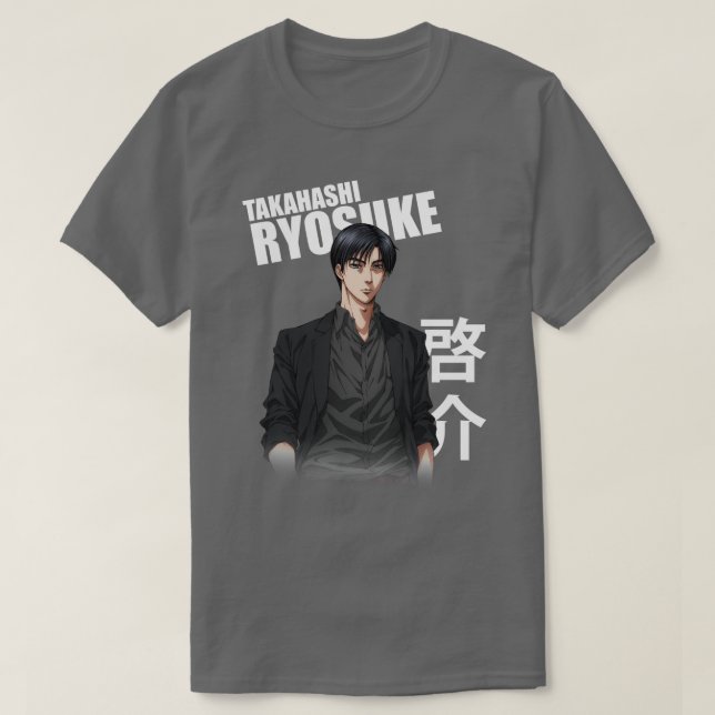 Camiseta Inicial D Ryosuke Takahashi Kanji (Frente do Design)