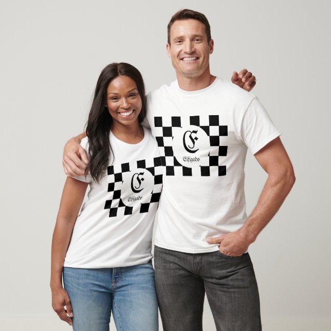 Camiseta Inicial de Xadrez (Unissex)