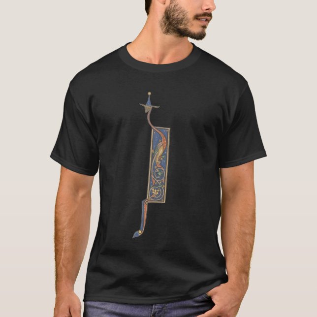 Camiseta Inicial iluminada J (Frente)