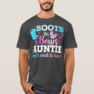 Camiseta Inicializações ou Arcos Tia Gênero Revelar Chá de