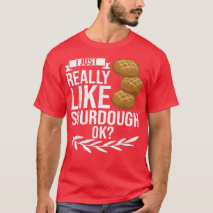 Camiseta Iniciam-se Cilindros De Fecho De Pão De Sourdough