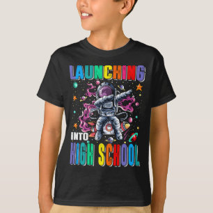 Camiseta Iniciando no astronauta do foguete do espaço Segun