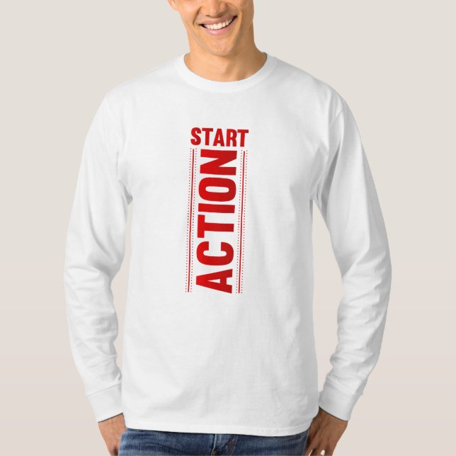 Camiseta Iniciar ação: Ignorar a jornada (Frente)