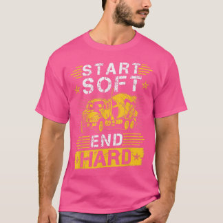 Camiseta Iniciar Duro de extremidade suave, Cimento de betã