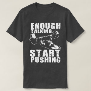 Camiseta Iniciar empurrando - Bench Press - Workout Motivat