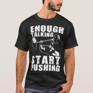 Camiseta Iniciar empurrando - Bench Press - Workout Motivat