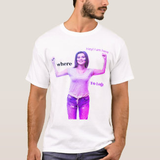 Camiseta Iniciar sessão no coração