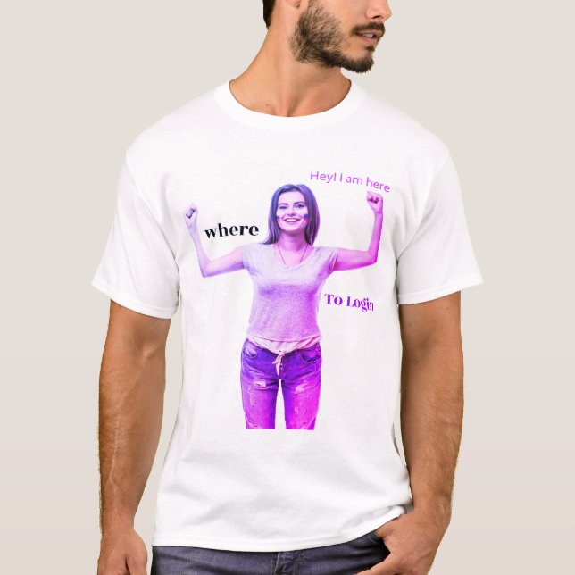 Camiseta Iniciar sessão no coração (Frente)