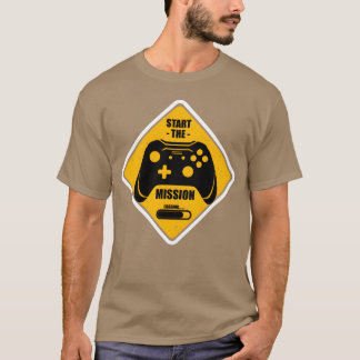 Camiseta Inicie a Missão Video Game Presentes de Jogos Game