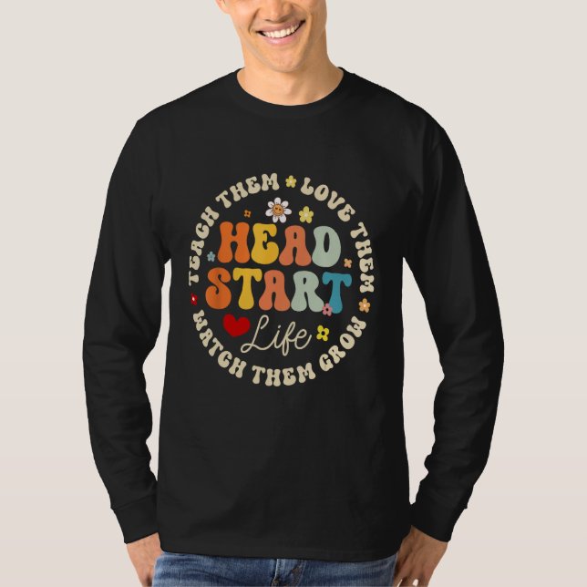 Camiseta Início da Cabeça Vida Escolar Doméstico Professor  (Frente)
