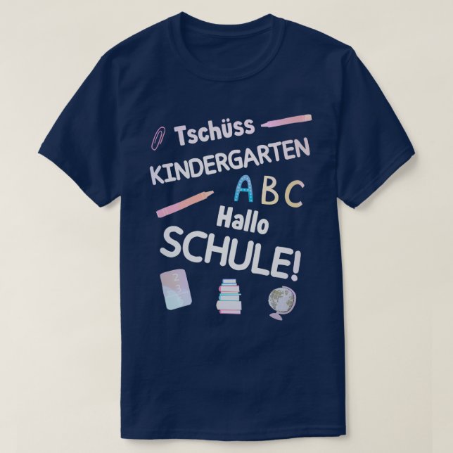 Camiseta Início da inscrição escolar 30 (Frente do Design)