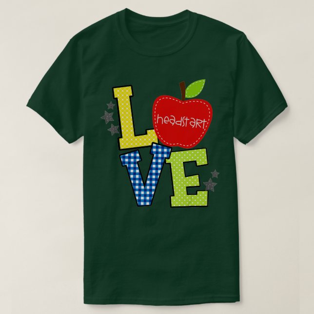Camiseta Início do Amor, De Volta À Escola, Primeiro Dia Da (Frente do Design)