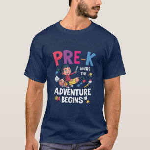 Camiseta Início do Aventura Pré-Jardim de Infância